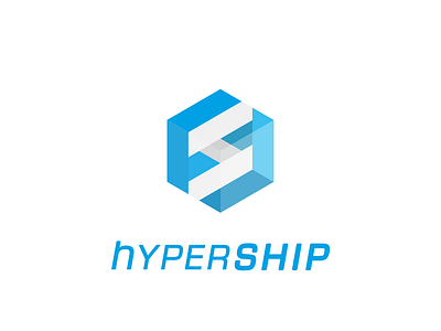 Hyper Ship blue branding logo
