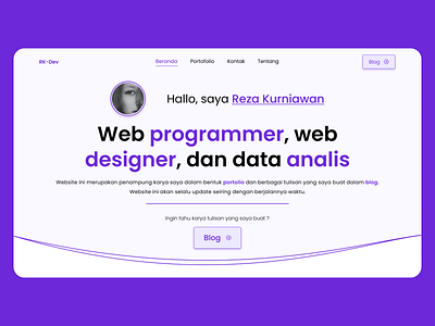 RK-Dev Landing Page