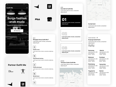 Outfitme - Landing Page branding design graphic design illustration logo mobile ui ux vector