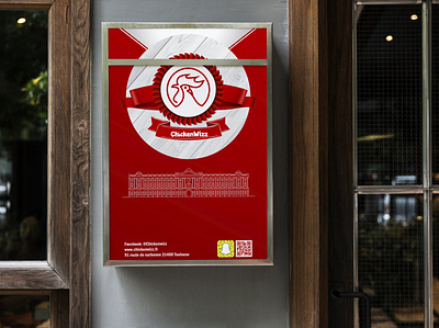 Affiche Menu Restaurant design illustration