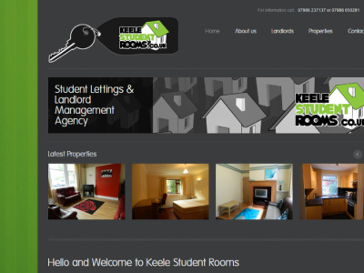 Wordpress website for student rooms