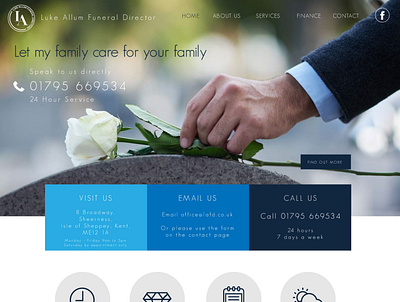 Wordpress site for Funeral Director design webdesign wordpress