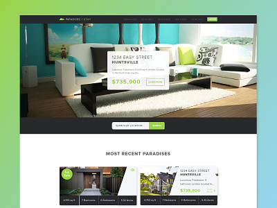 Real Estate Site Re-design app design houses market product re design real estate sell site website