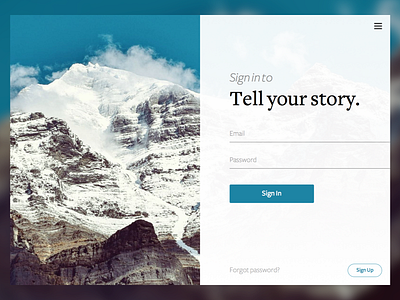 #001 Sign In challenge design form login mobile sign in sign up ui ux web