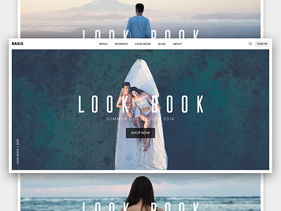 Ecommerce Theme design ecommerce fashion landing mobile page photography style typography ui ux web