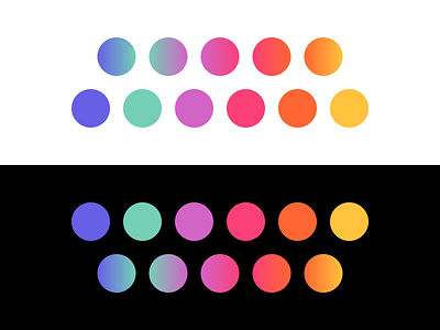 Color Study circle color design dots gradient interface study ui ux
