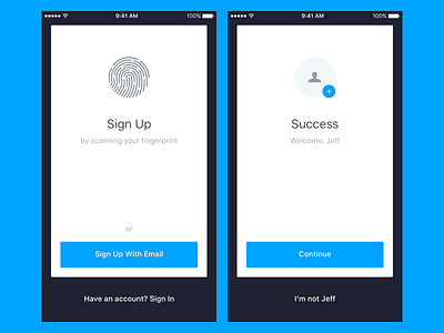 #dailyui #001 001 account dailyui design field form ios login mobile sign up ui ux