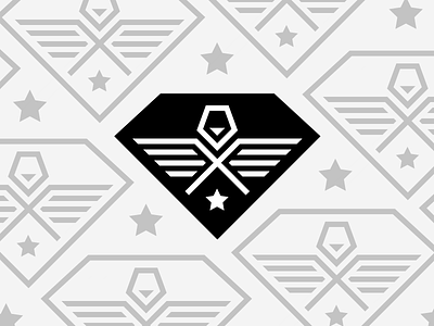 LEGION WIP bird brand crest design diamond eagle iteration logo shield tire