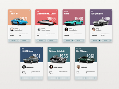 Car design cards