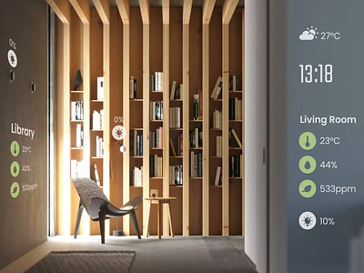 Smart House With MR animation ar dashboard design mr reality smart ui ux weather