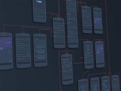 Structure for my new project android app application button layout map mobile presentation structure ux wireframe wireframes