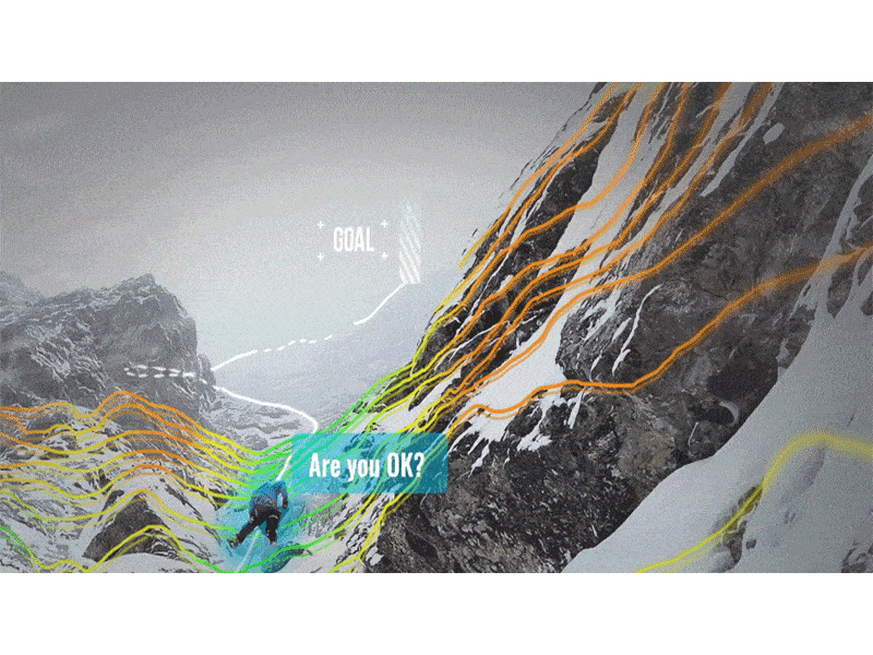 Augmented reality for climbing. #2 animation ar augmented climbing hud reality ui ux video vr