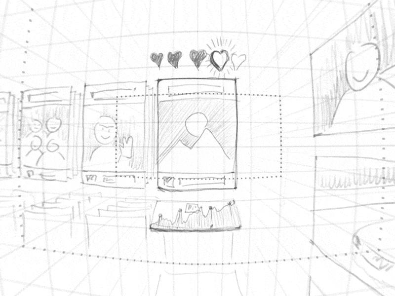 Sketching in 360 360 ar card draft freebie grid pencil sketch sphere test ux vr