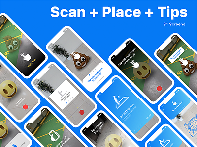 Place UI Kit - Scan + Place + Tips ar arkit augmented augmented reality ios mobile place scan uikit