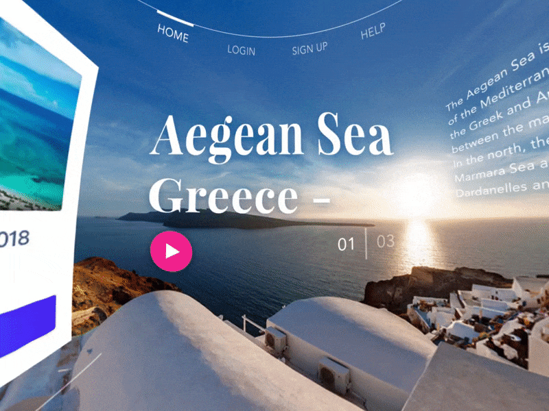Month of Rebounds / Day 12 / Tourism 360 website 360 ar greece play reality slider travel ux virtual vr