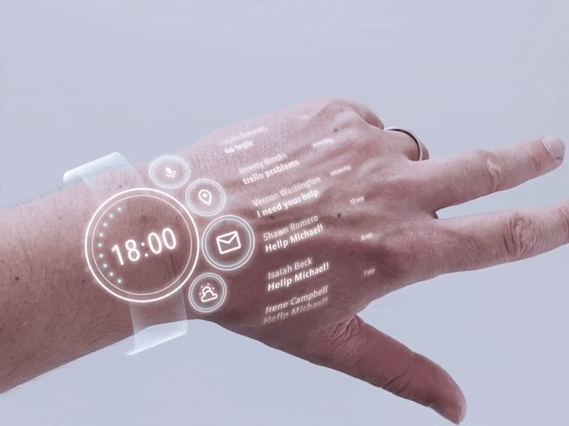 Month of Rebounds / Day 13 / AR Watch #2 ar augmented finger hand interaction mr reality scroll ux vr watch xr