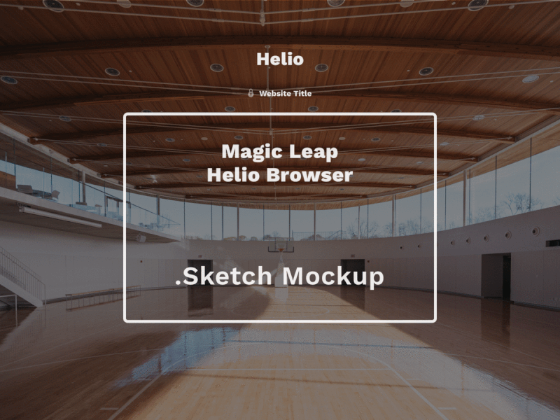 Magic Leap Helio browser mockup ar augmented augmented reality browser freebie mockup reality ui ux vr