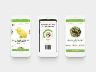 Sumo Salad app design product design ui ux