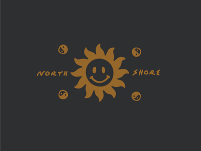 North Shore Sun clothing brand illustrator lifestyle brand lifestyle illustration procreate tee shirt design