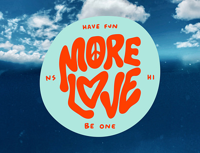 More Love Sticker - Have Fun Be one adventure brand design design illustration lifestyle ocean sticker design surf