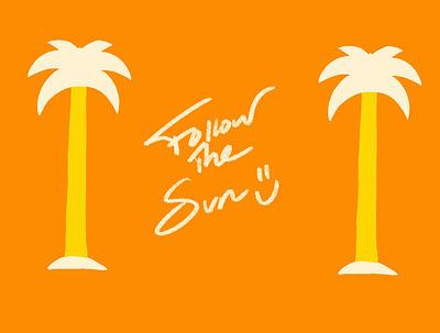 Follow the sun branding graphic design logo