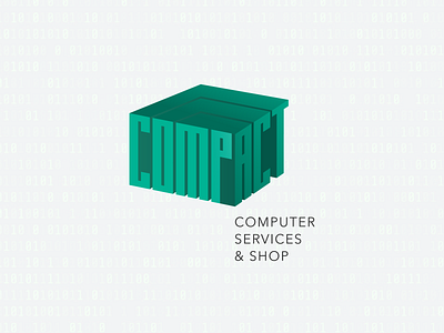 COMPACT | Computer Services & Shop art branding colors design illustration logo mood typography vector