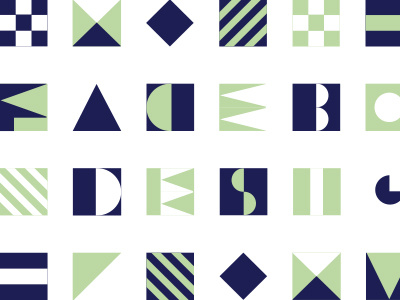 Color variation design geometric nautical pattern typography