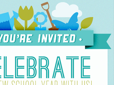 CELEBRATE invite vector