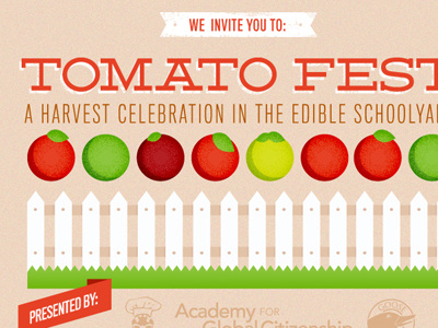 tomato...tomAAAAto! flat invite texture tomato vector