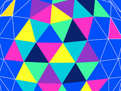 F8 2017 Brand geometric globe pattern triangles wireframe