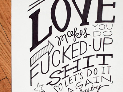 Love Letter handtype handwritten love type typography