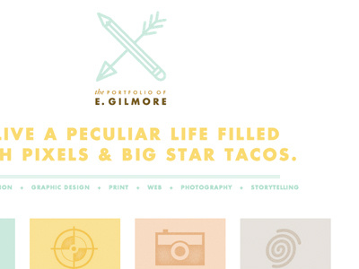 Pixels & Tacos branding design portfolio web design website