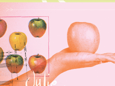 Apple a Day... apple collage design graphic handmade photography print design web design