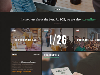 Grid website beer design grid typography web design website