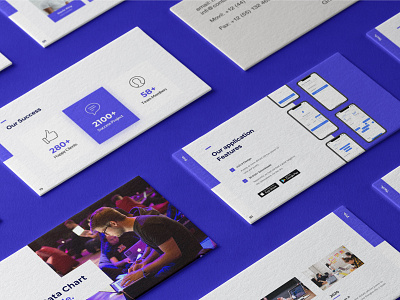 Pro Presentation - Smooth Animated Template app blue branding business template design flat free presentation infographic minimal pitch deck powerpoint powerpoint design presentation presentation design ui ui design uiux web website