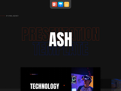 Ash Presentation Template animated blue branding business template design free presentation infographic pitch deck powerpoint presentation