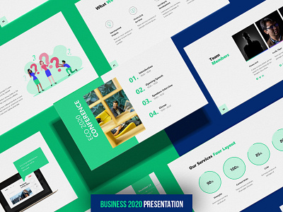 Business 2020 Presentation Template animated branding business template design free presentation infographic pitch deck powerpoint ppt template presentation template vector web design