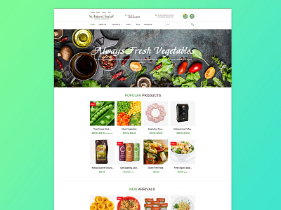 Grocery website design