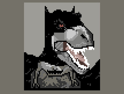 The city needs a new Batrasaur-Rex pixel art