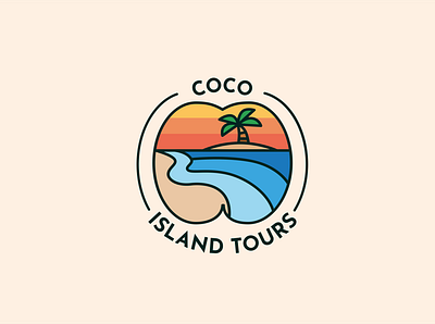 Coco Island Tours: Seychelles branding branding concept design illustration logo logo design vector web