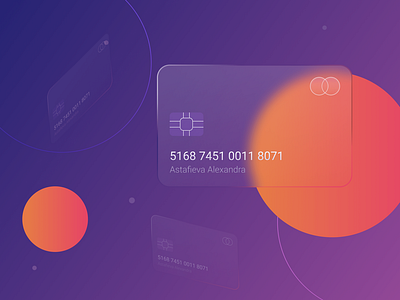 Glass-Effect Credit Card