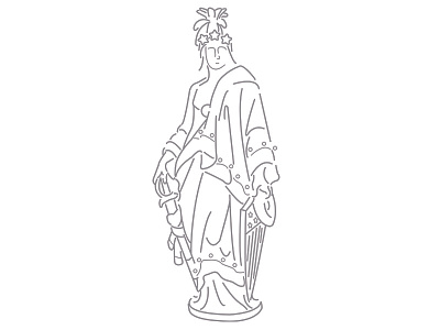 Statue Of Freedom Icon america capitol icon illustration illustrator line patriotic statue vector