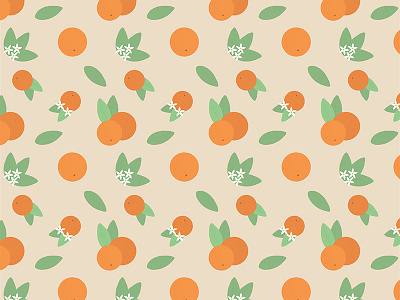 Vintage Florida Oranges Pattern design floral floral pattern florida food illustration illustrator oranges pattern surface design vector vintage