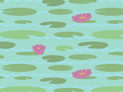 Vintage Lily Pad Pattern Detail