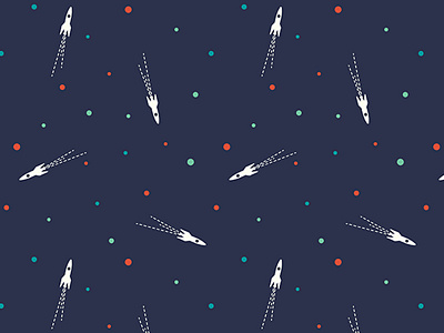 Rocket Ship Pattern - Detail