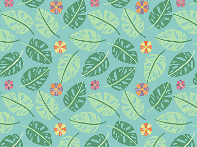 Tropical Jungle Pattern - Detail