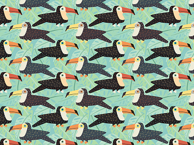 Toucan Tile Pattern Detail