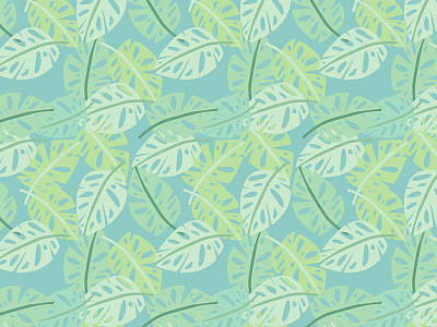 Jungle Foliage Pattern Detail