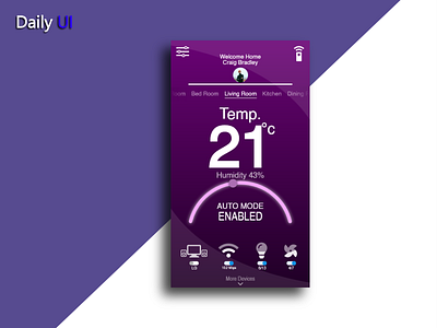 daily ui 021 021 app daily daily 100 challenge daily ui dailyui design smart smart home monitor ui uidesign web