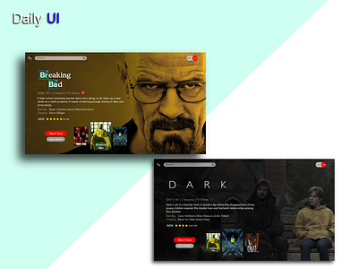 daily ui 025 025 app breaking bad daily daily 100 challenge daily ui dailyui dark design movie series tv tv app ui uidesign web